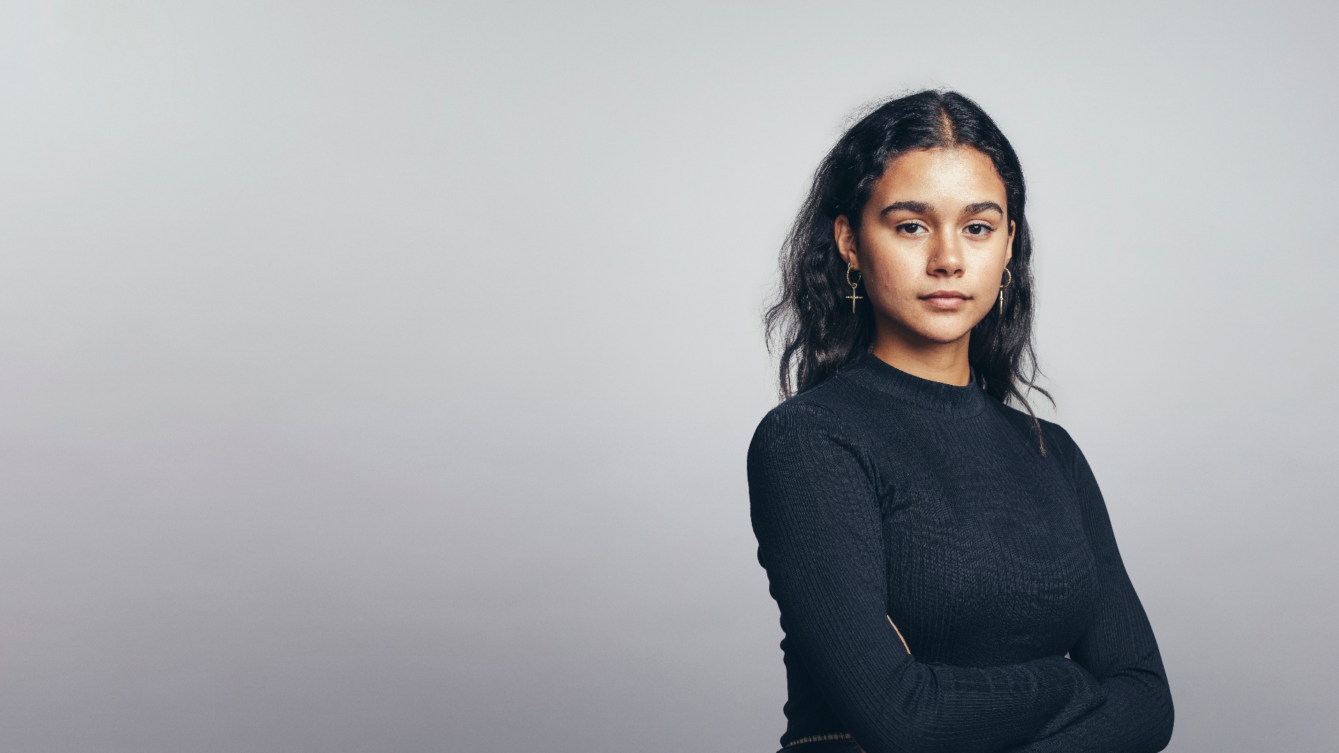 Portrait of young woman